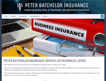 Tablet Screenshot of batchelorinsurance.co.uk